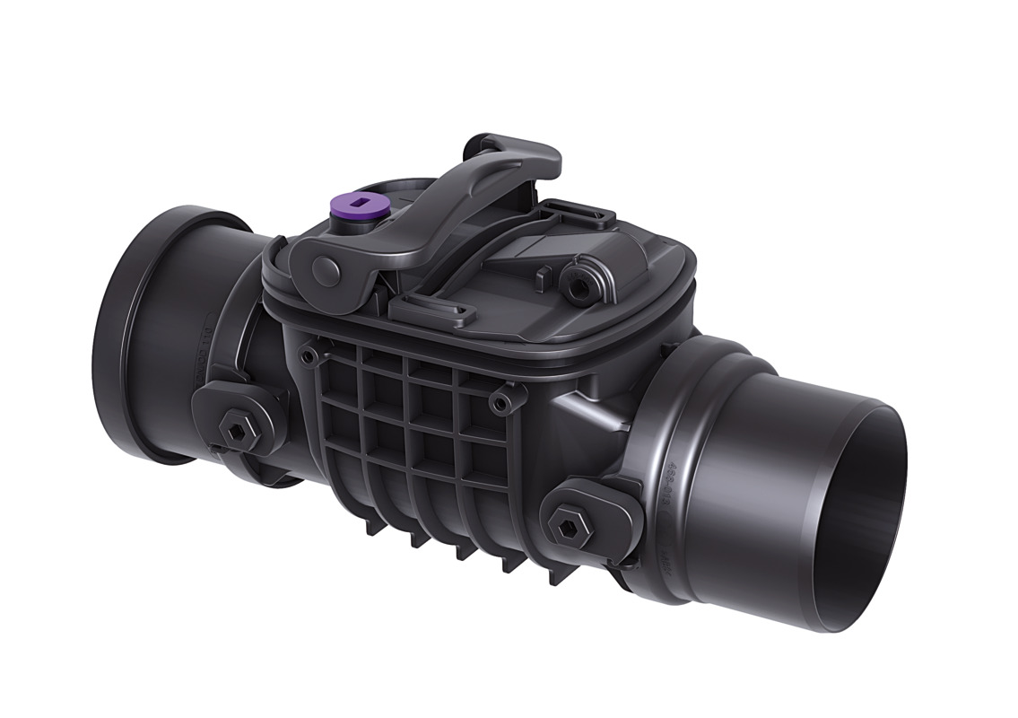 Reinigungsrohr Staufix zum Einbau in die freiliegende Abwasserleitung, ohne Klappe Reinigungsrohr Staufix zum Einbau in die freiliegende Abwasserleitung, ohne Klappe