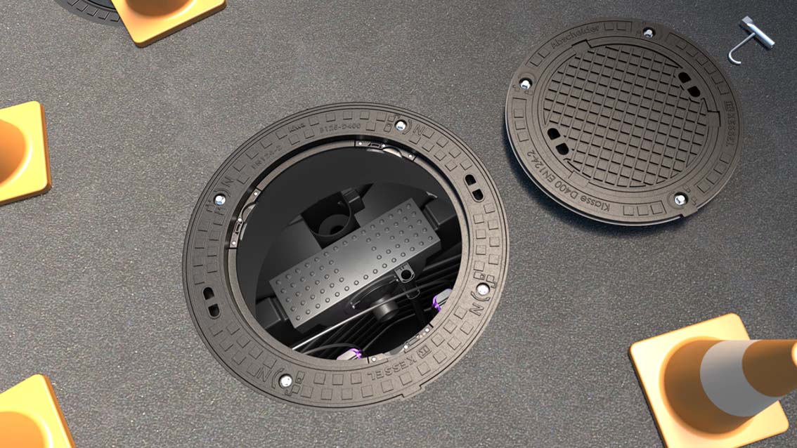 Einfache Kontrolle und Probenentnahme durch kleinen Deckelzugang Einfache Kontrolle und Probenentnahme durch kleinen Deckelzugang