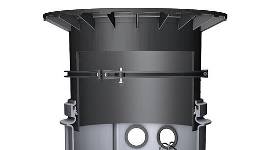 Pumpstation Aquapump Medium, Variables Aufsatzstück Pumpstation Aquapump Medium, Variables Aufsatzstück