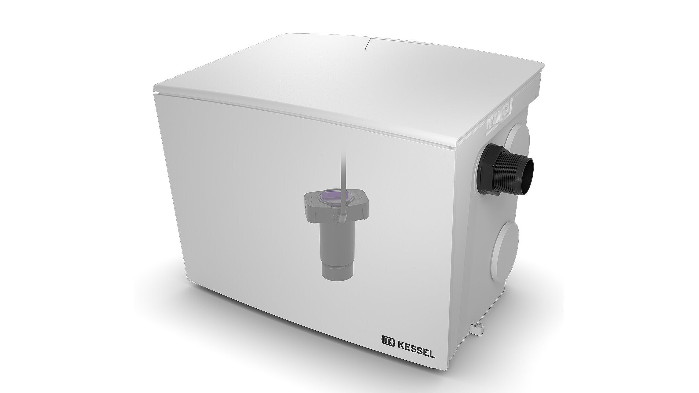 Einstellbares Nutzvolumen durch höhenverstellbaren Schwimmer Einstellbares Nutzvolumen durch höhenverstellbaren Schwimmer