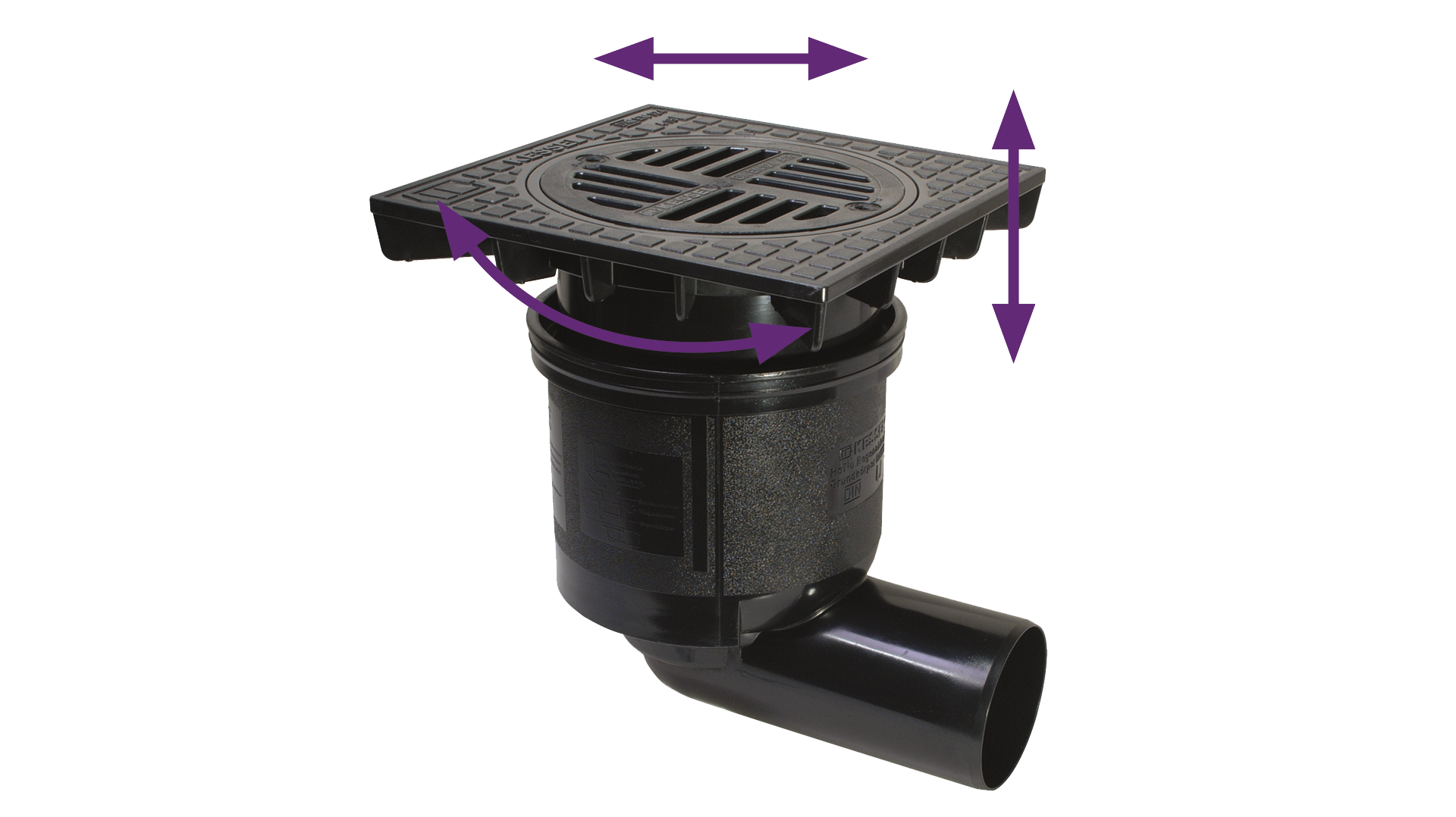 Hofablauf System 200 für variablen Einbau Hofablauf System 200 für variablen Einbau