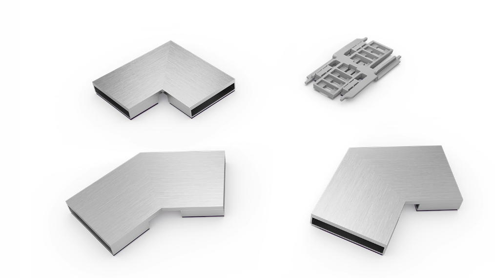 Verbindungsstücke im 30-, 45-, und 90-Grad-Winkel Verbindungsstücke im 30-, 45-, und 90-Grad-Winkel