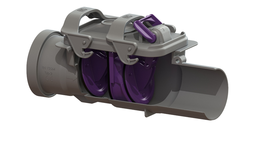 Die kleinen Rückstauverschlüsse Staufix DN 50 und Staufix DN 70 sind normgerecht nach DIN EN 13564 Typ 2. Die kleinen Rückstauverschlüsse Staufix DN 50 und Staufix DN 70 sind normgerecht nach DIN EN 13564 Typ 2.