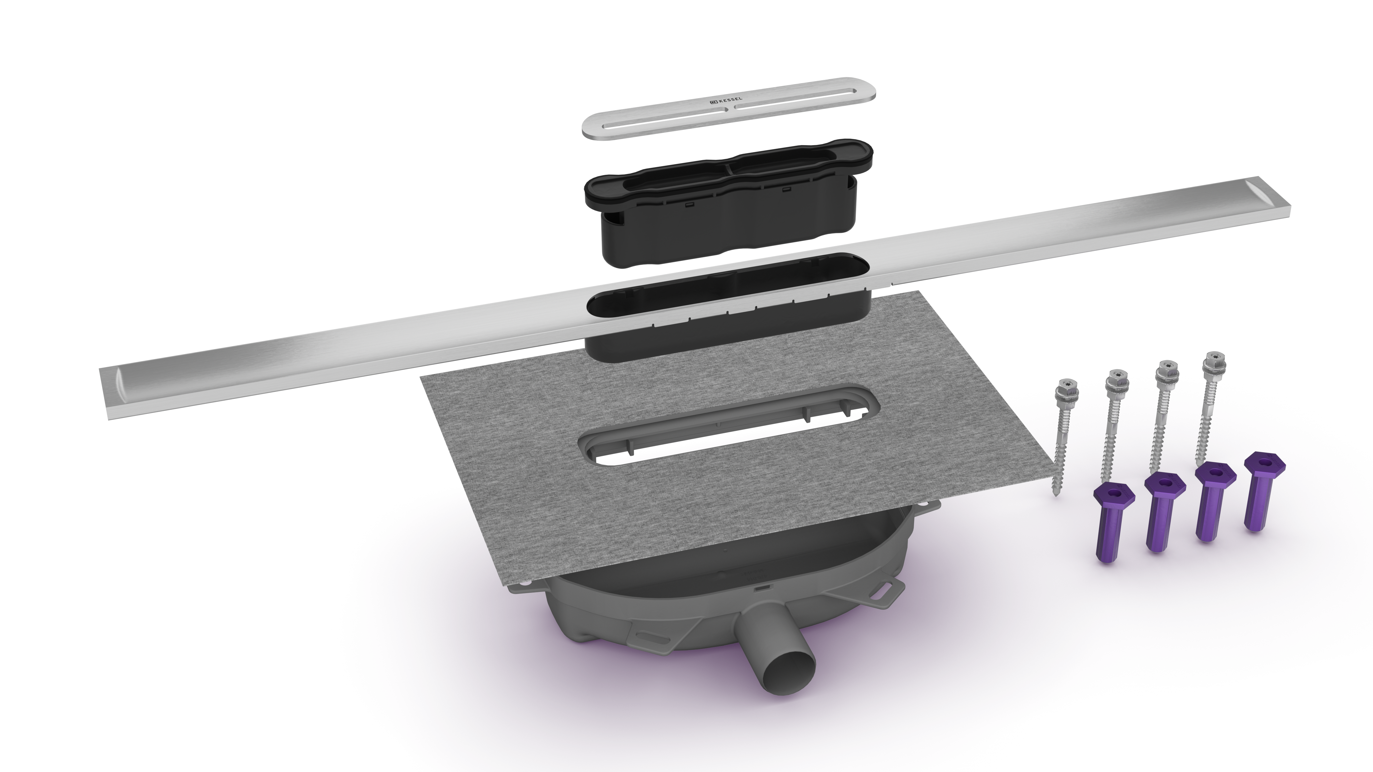 Einbaufertiges Komplettset Duschrinne Linearis Infinity Einbaufertiges Komplettset Duschrinne Linearis Infinity