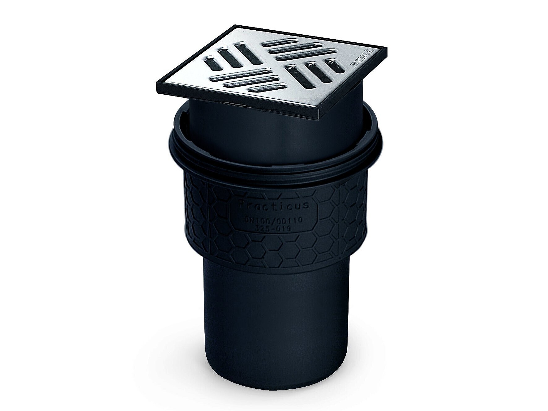 Kellerablauf Practicus, Auslauf senkrecht, ohne Rückstauverschluss Kellerablauf Practicus, Auslauf senkrecht, ohne Rückstauverschluss