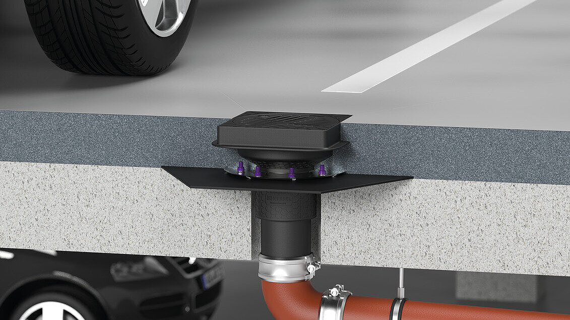 Parkdeckablauf Ecoguss in der Belastungsklasse B 125 Parkdeckablauf Ecoguss in der Belastungsklasse B 125